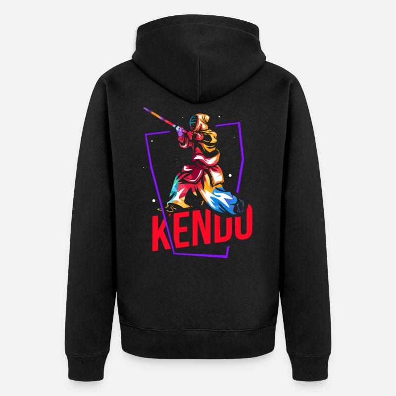 Kendo - Veste à capuche bio Premium Unisexe - noir