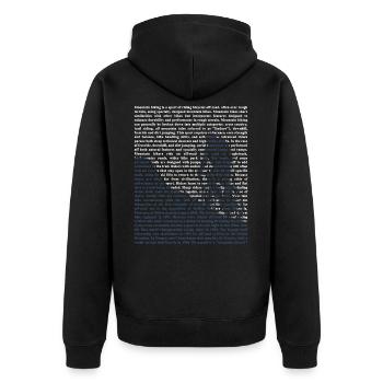 VTT - Veste à capuche bio Premium Unisexe - noir - Dos - Nico (187cm)