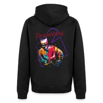 Neurosurgeon doctor - Unisex Premium Organic Zip Hoodie - black - Back - Nico (187cm)