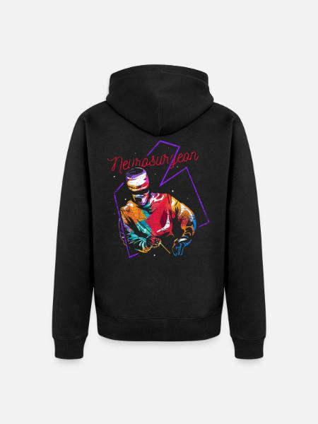 Neurosurgeon gift - Unisex Premium Organic Zip Hoodie - black