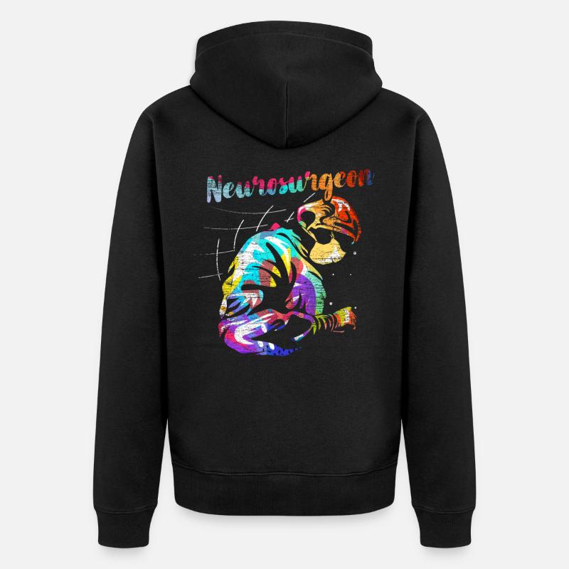 Neurochirurgien - Veste à capuche bio Premium Unisexe - noir