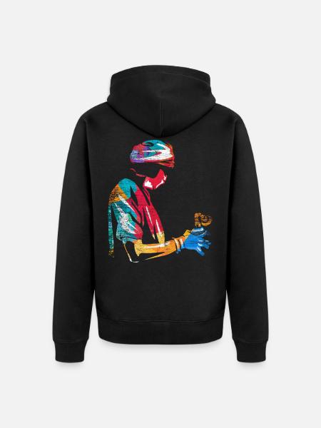 anesthetist - Unisex Premium Organic Zip Hoodie - black