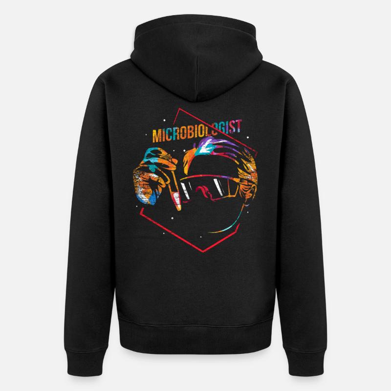 Cadeau microbiologiste - Veste à capuche bio Premium Unisexe - noir