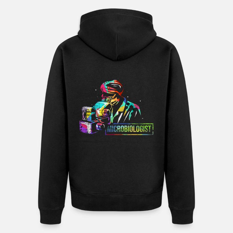 Cadeau microbiologiste - Veste à capuche bio Premium Unisexe - noir