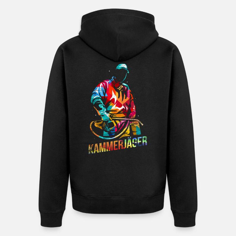 Kammerjäger Work Gift - Unisex Premium Organic Zip Hoodie - black