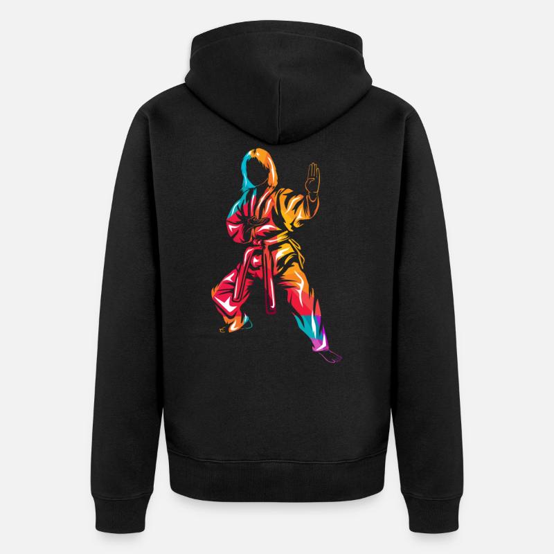 Hapkido - Veste à capuche bio Premium Unisexe - noir