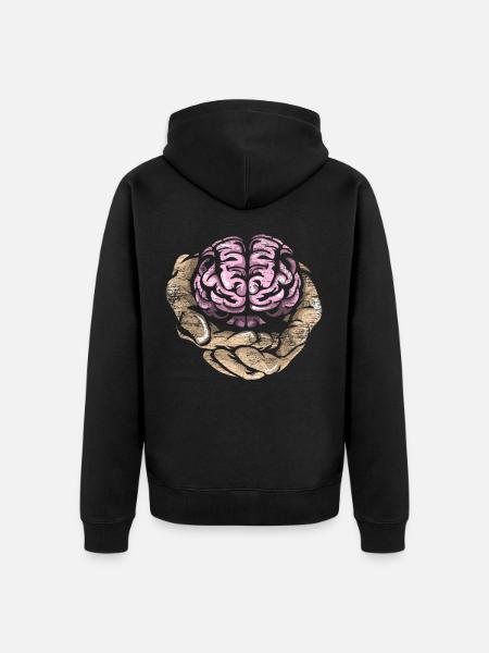 Psychologist gift - Unisex Premium Organic Zip Hoodie - black