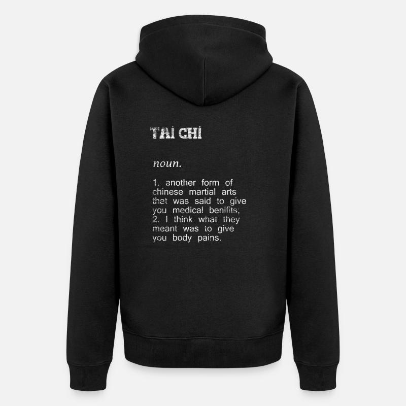Cadeau de Tai Chi - Veste à capuche bio Premium Unisexe - noir