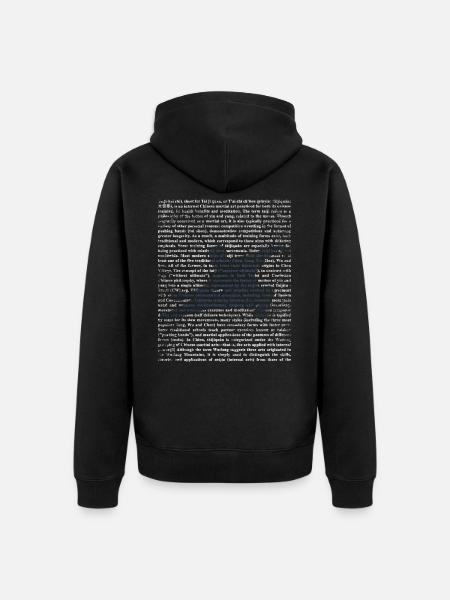 Tai Chi gift - Unisex Premium Organic Zip Hoodie - black