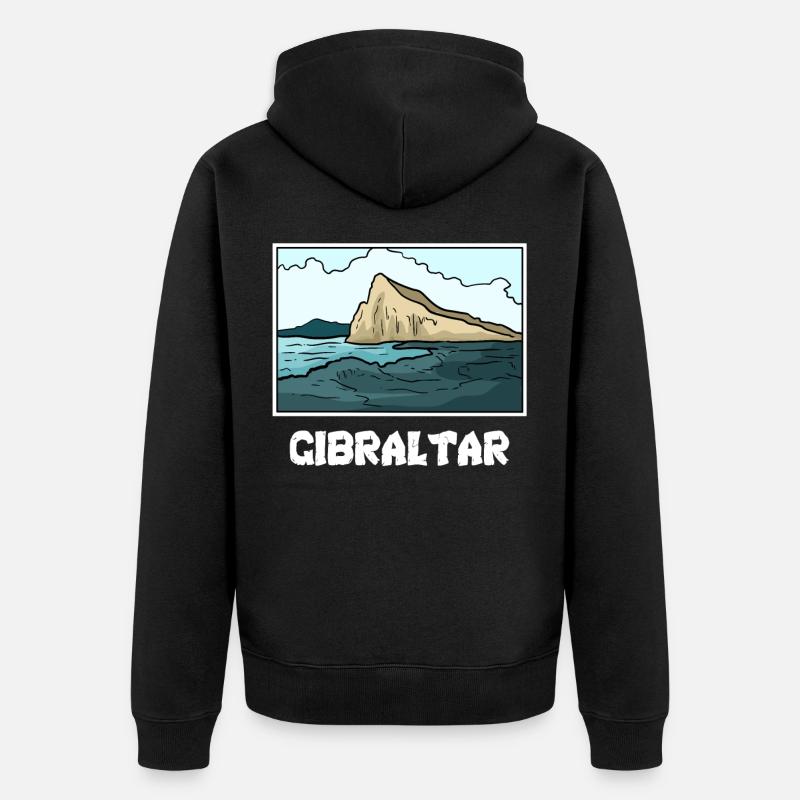 Gibraltar - Veste à capuche bio Premium Unisexe - noir