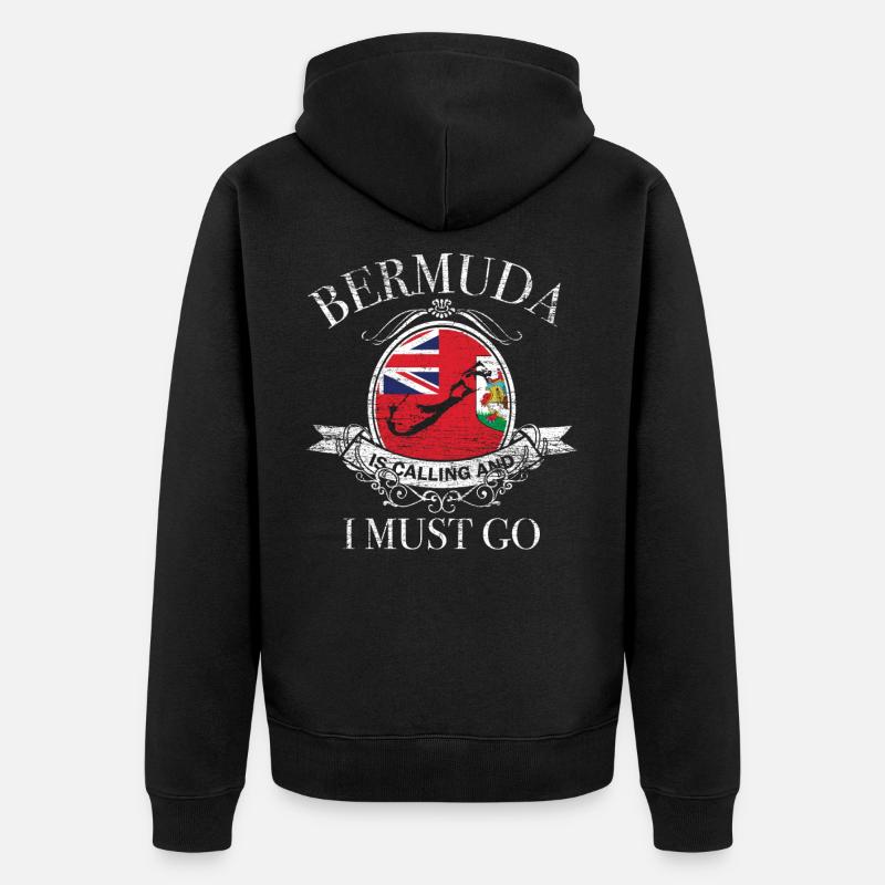 Cadeau des Bermudes - Veste à capuche bio Premium Unisexe - noir