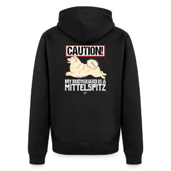 mittelguard4 - Veste à capuche bio Premium Unisexe - noir - Dos - Nico (187cm)