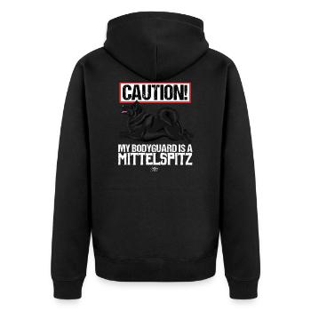 mittelguard5 - Veste à capuche bio Premium Unisexe - noir - Dos - Nico (187cm)
