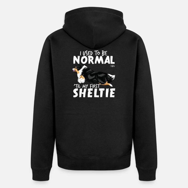 sheltienormal2 - Veste à capuche bio Premium Unisexe - noir