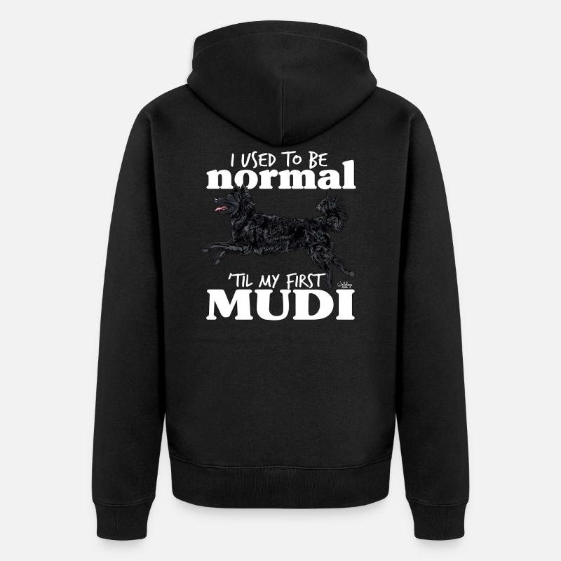 mudinormal - Veste à capuche bio Premium Unisexe - noir