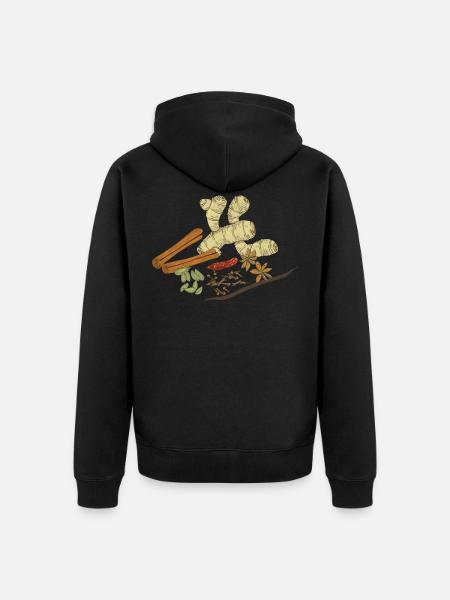 Gewuerze - Unisex Premium Organic Zip Hoodie - black