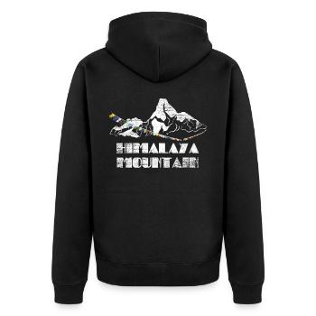 Himalaya Cadeau - Veste à capuche bio Premium Unisexe - noir - Dos - Nico (187cm)