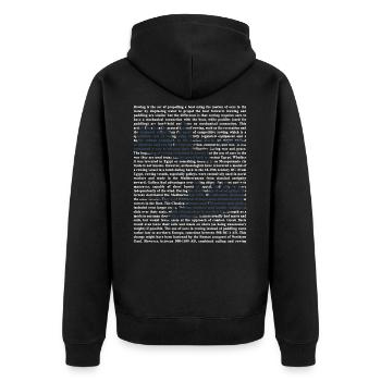 aviron - Veste à capuche bio Premium Unisexe - noir - Dos - Nico (187cm)