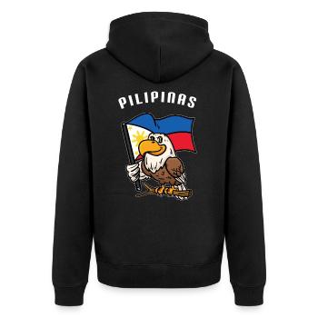 Philippines Eagle - Veste à capuche bio Premium Unisexe - noir - Dos - Nico (187cm)