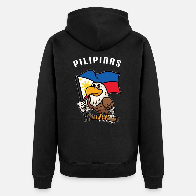 Philippines Eagle - Veste à capuche bio Premium Unisexe - noir