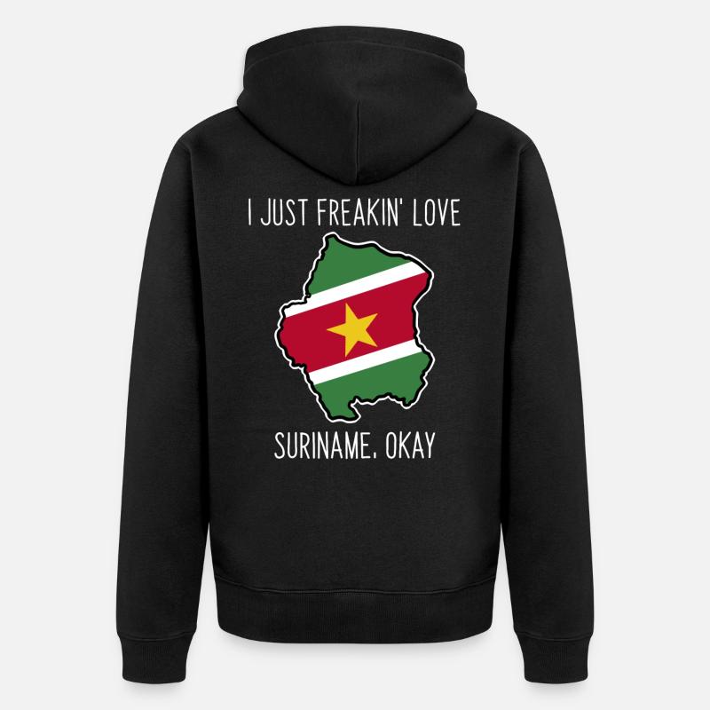suriname - Veste à capuche bio Premium Unisexe - noir