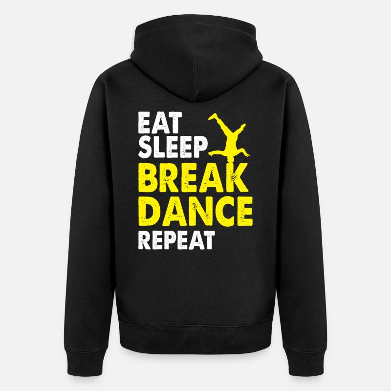 Breakdance - Veste à capuche bio Premium Unisexe - noir