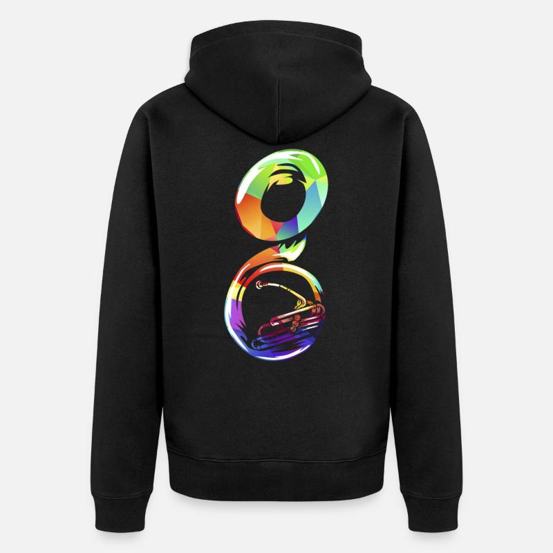 Sousaphon - Unisex Premium Bio Zip Hoodie - Schwarz