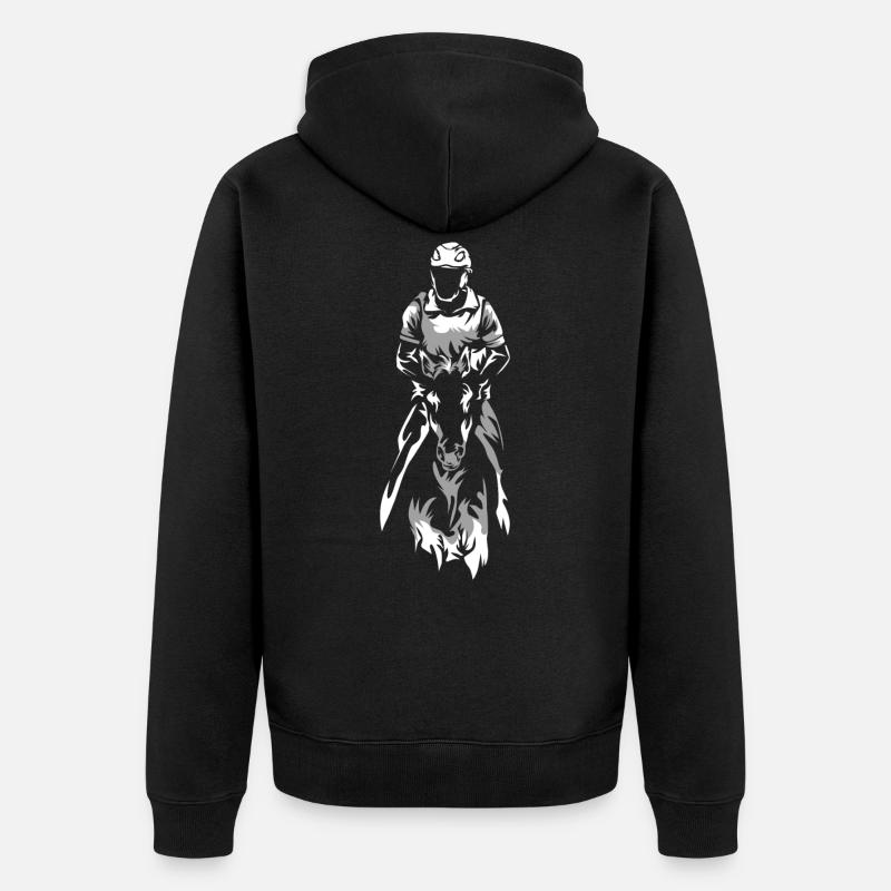 Endurance Cavalière - Veste à capuche bio Premium Unisexe - noir