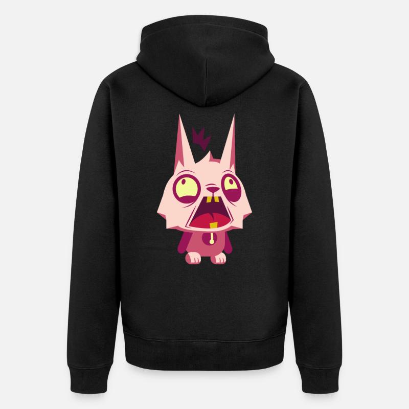 fou - Veste à capuche bio Premium Unisexe - noir