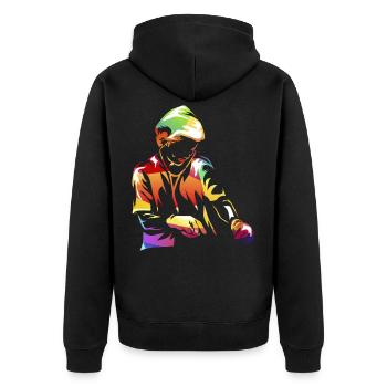 Anesthesiologist - Unisex Premium Organic Zip Hoodie - black - Back - Nico (187cm)