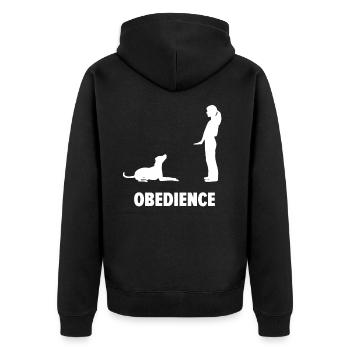 Obéissance chien sport chien sport - Veste à capuche bio Premium Unisexe - noir - Dos - Nico (187cm)