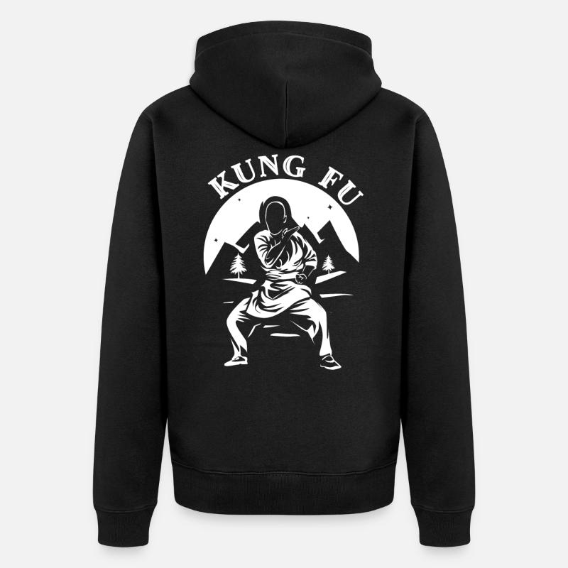 Kung Fu - Veste à capuche bio Premium Unisexe - noir