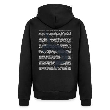 Free Running - Veste à capuche bio Premium Unisexe - noir - Dos - Nico (187cm)