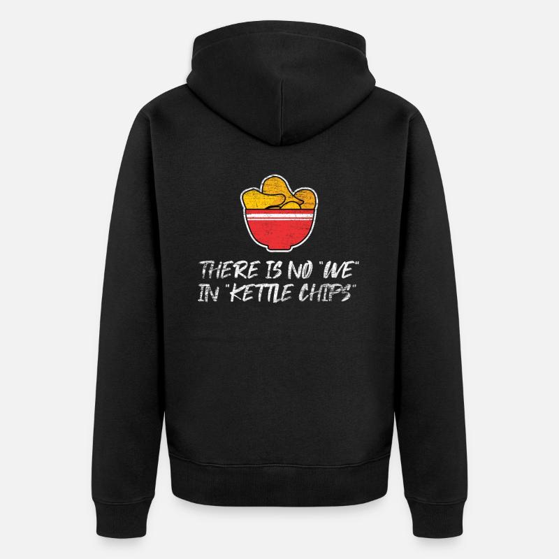 Potato chips chips snack - Unisex Premium Organic Zip Hoodie - black