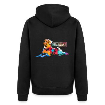 Chien Hovawart - Veste à capuche bio Premium Unisexe - noir - Dos - Nico (187cm)