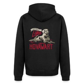 Hovawart chien race de chien - Veste à capuche bio Premium Unisexe - noir - Dos - Nico (187cm)