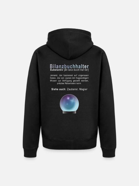 Bilanzbuchhalter - Unisex Premium Bio Zip Hoodie - Schwarz