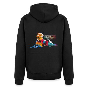 Chien Hovawart - Veste à capuche bio Premium Unisexe - noir - Dos - Nico (187cm)