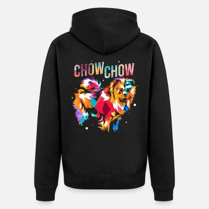 Chow Chow - Veste à capuche bio Premium Unisexe - noir