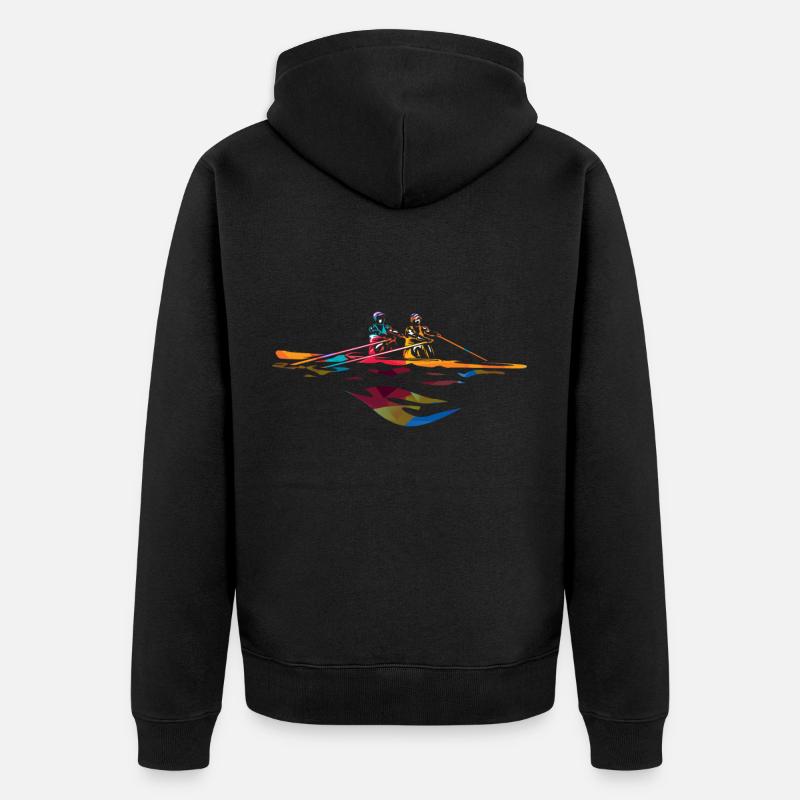 Aviron - Veste à capuche bio Premium Unisexe - noir
