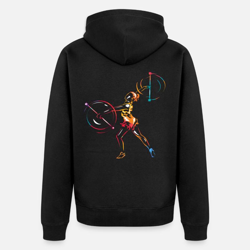 Baton Twirling Sport - Veste à capuche bio Premium Unisexe - noir