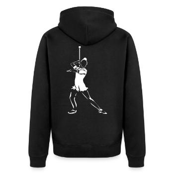 Baton Twirling Sport - Unisex Premium Organic Zip Hoodie - black - Back - Nico (187cm)