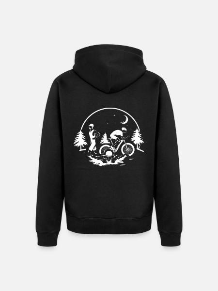 Triathlon Sport - Unisex Premium Organic Zip Hoodie - black