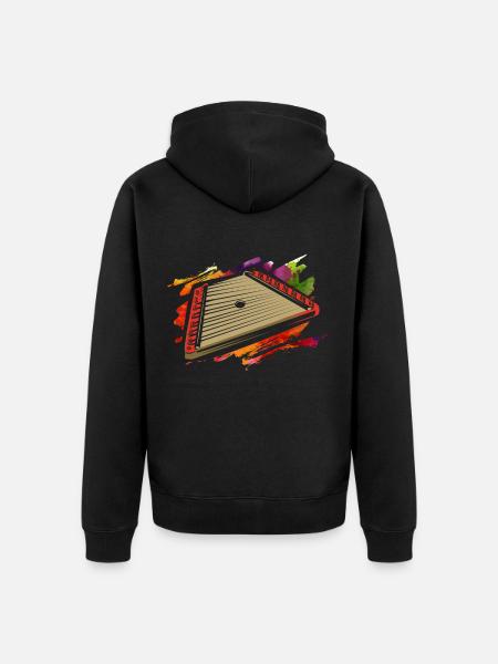 Chopping board - Unisex Premium Organic Zip Hoodie - black