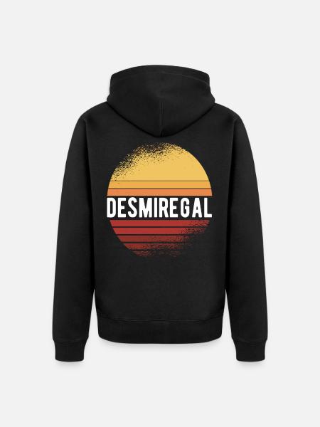 desmiregal Lustiger Spruch - Unisex Premium Bio Zip Hoodie - Schwarz