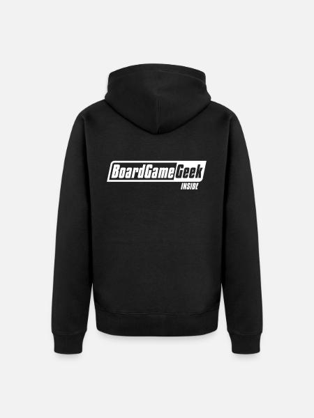 Board Game Geek Inside - Unisex Premium Organic Zip Hoodie - black