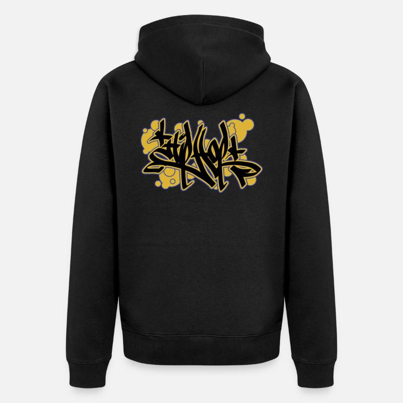 Graffiti hip hop - Veste à capuche bio Premium Unisexe - noir