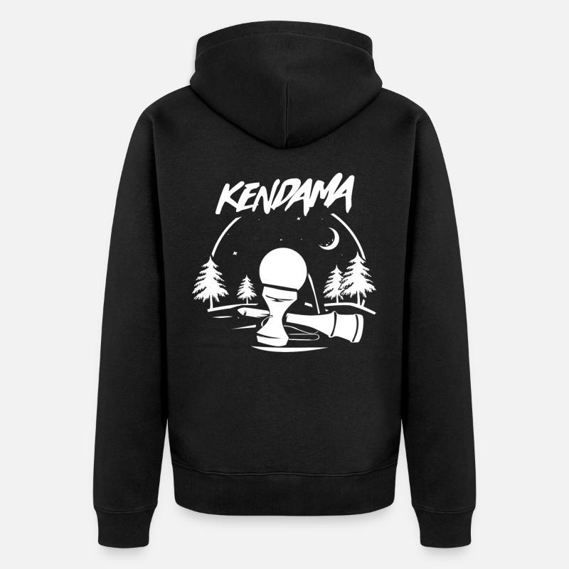 Kendama Japon Kromkendama - Veste à capuche bio Premium Unisexe - noir