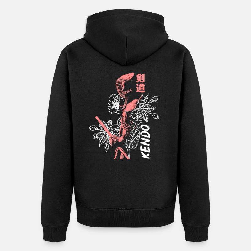 Filles de Kendo - Veste à capuche bio Premium Unisexe - noir