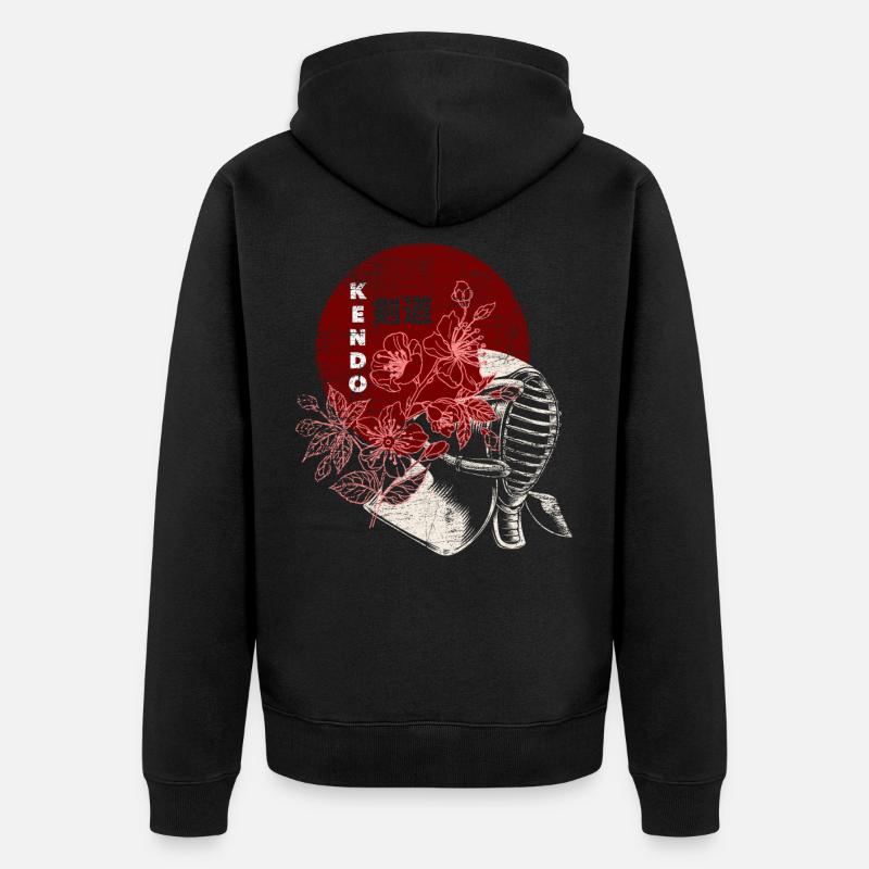 Filles de Kendo - Veste à capuche bio Premium Unisexe - noir